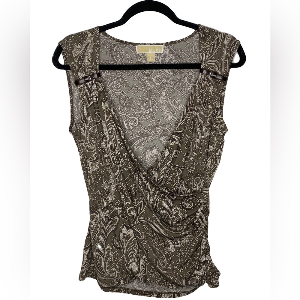 Michael Kors Paisley Sleeveless Top Women’s Size Large
